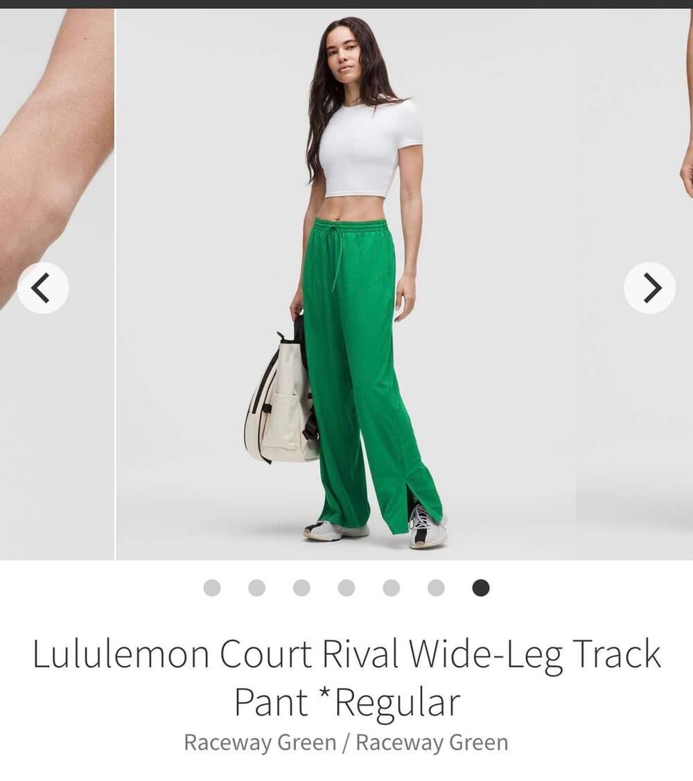 Lululemon Court Rival Wide-Leg Track Pant Size 12